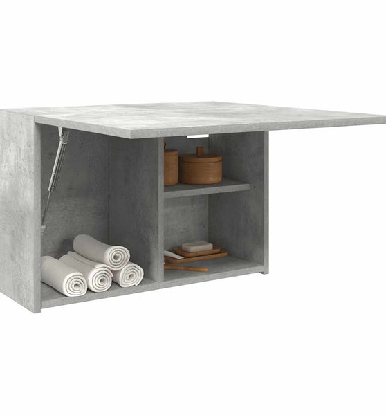 Bad-Wandschrank Betongrau 60x25x40 cm Holzwerkstoff