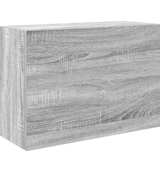 Bad-Wandschrank Grau Sonoma 60x25x40 cm Holzwerkstoff