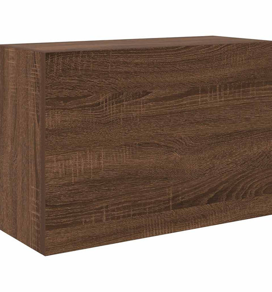 Bad-Wandschrank Braun Eichen-Optik 60x25x40 cm Holzwerkstoff