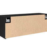 Bad-Wandschrank Schwarz 80x25x30 cm Holzwerkstoff