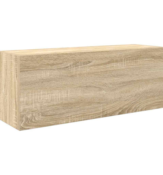 Bad-Wandschrank Sonoma-Eiche 80x25x30 cm Holzwerkstoff