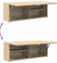 Bad-Wandschrank Sonoma-Eiche 80x25x30 cm Holzwerkstoff