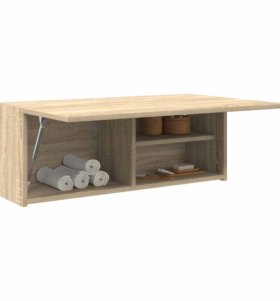 Bad-Wandschrank Sonoma-Eiche 80x25x30 cm Holzwerkstoff