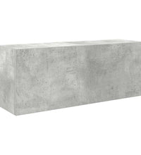 Bad-Wandschrank Betongrau 80x25x30 cm Holzwerkstoff