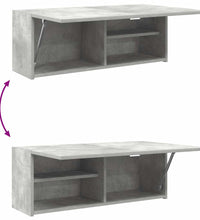 Bad-Wandschrank Betongrau 80x25x30 cm Holzwerkstoff