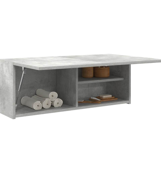 Bad-Wandschrank Betongrau 80x25x30 cm Holzwerkstoff