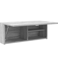 Bad-Wandschrank Grau Sonoma 80x25x30 cm Holzwerkstoff