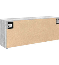 Bad-Wandschrank Grau Sonoma 80x25x30 cm Holzwerkstoff