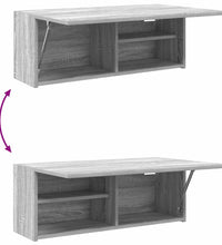 Bad-Wandschrank Grau Sonoma 80x25x30 cm Holzwerkstoff