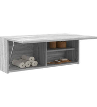 Bad-Wandschrank Grau Sonoma 80x25x30 cm Holzwerkstoff