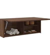 Bad-Wandschrank Braun Eichen-Optik 80x25x30 cm Holzwerkstoff