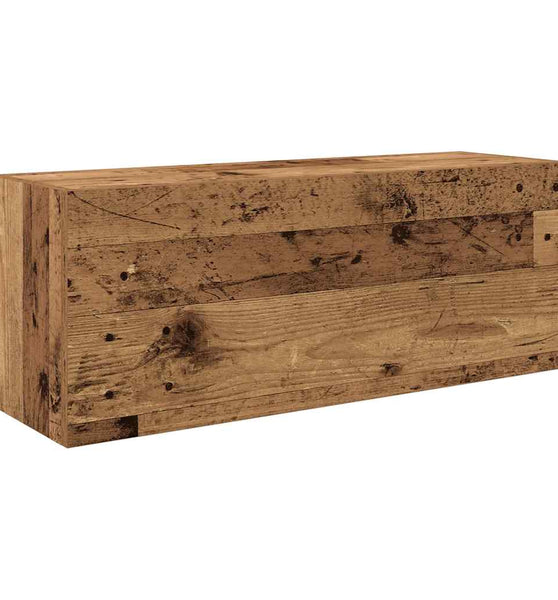 Bad-Wandschrank Altholz-Optik 80x25x30 cm Holzwerkstoff