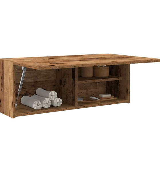 Bad-Wandschrank Altholz-Optik 80x25x30 cm Holzwerkstoff