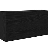 Bad-Wandschrank Schwarz 80x25x40 cm Holzwerkstoff