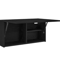 Bad-Wandschrank Schwarz 80x25x40 cm Holzwerkstoff