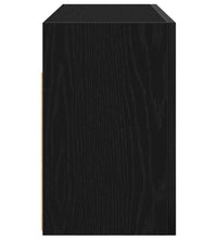 Bad-Wandschrank Schwarz 80x25x40 cm Holzwerkstoff