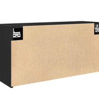 Bad-Wandschrank Schwarz 80x25x40 cm Holzwerkstoff