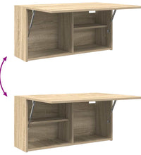 Bad-Wandschrank Sonoma-Eiche 80x25x40 cm Holzwerkstoff