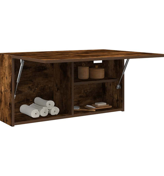 Bad-Wandschrank Räuchereiche 80x25x40 cm Holzwerkstoff