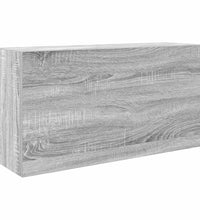 Bad-Wandschrank Grau Sonoma 80x25x40 cm Holzwerkstoff