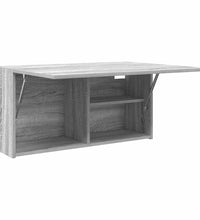 Bad-Wandschrank Grau Sonoma 80x25x40 cm Holzwerkstoff