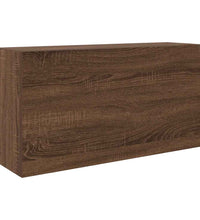 Bad-Wandschrank Braun Eichen-Optik 80x25x40 cm Holzwerkstoff