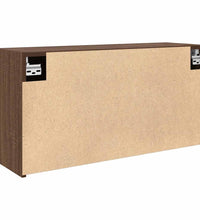 Bad-Wandschrank Braun Eichen-Optik 80x25x40 cm Holzwerkstoff