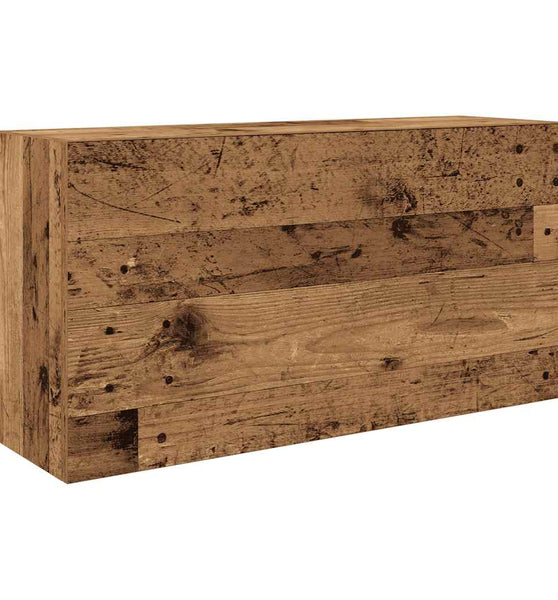 Bad-Wandschrank Altholz-Optik 80x25x40 cm Holzwerkstoff