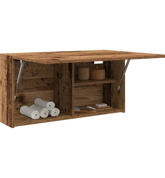 Bad-Wandschrank Altholz-Optik 80x25x40 cm Holzwerkstoff