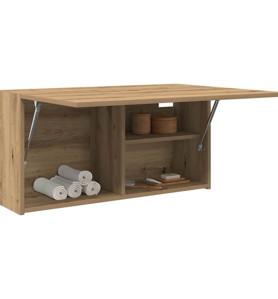 Bad-Wandschrank Artisan-Eiche 80x25x40 cm Holzwerkstoff