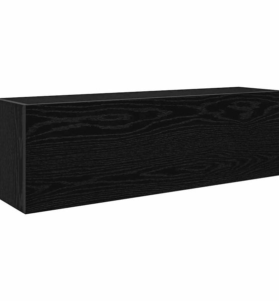 Bad-Wandschrank Schwarz 100x25x30 cm Holzwerkstoff