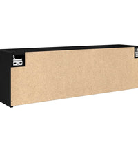 Bad-Wandschrank Schwarz 100x25x30 cm Holzwerkstoff