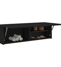 Bad-Wandschrank Schwarz 100x25x30 cm Holzwerkstoff