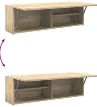 Bad-Wandschrank Sonoma-Eiche 100x25x30 cm Holzwerkstoff