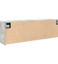 Bad-Wandschrank Betongrau 100x25x30 cm Holzwerkstoff