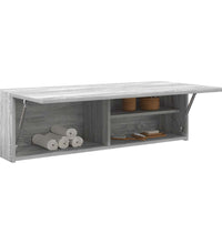 Bad-Wandschrank Grau Sonoma 100x25x30 cm Holzwerkstoff