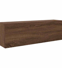 Bad-Wandschrank Braun Eichen-Optik 100x25x30 cm Holzwerkstoff