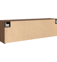 Bad-Wandschrank Braun Eichen-Optik 100x25x30 cm Holzwerkstoff