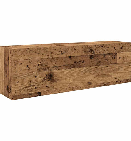 Bad-Wandschrank Altholz-Optik 100x25x30 cm Holzwerkstoff