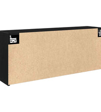 Bad-Wandschrank Schwarz 100x25x40 cm Holzwerkstoff