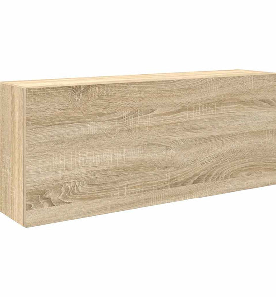 Bad-Wandschrank Sonoma-Eiche 100x25x40 cm Holzwerkstoff