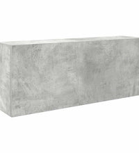 Bad-Wandschrank Betongrau 100x25x40 cm Holzwerkstoff