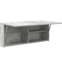 Bad-Wandschrank Betongrau 100x25x40 cm Holzwerkstoff