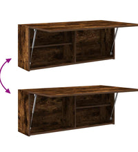 Bad-Wandschrank Räuchereiche 100x25x40 cm Holzwerkstoff