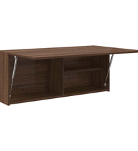 Bad-Wandschrank Braun Eichen-Optik 100x25x40 cm Holzwerkstoff