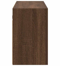 Bad-Wandschrank Braun Eichen-Optik 100x25x40 cm Holzwerkstoff