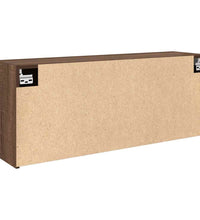 Bad-Wandschrank Braun Eichen-Optik 100x25x40 cm Holzwerkstoff