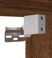 Bad-Wandschrank Braun Eichen-Optik 100x25x40 cm Holzwerkstoff