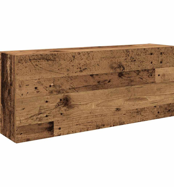 Bad-Wandschrank Altholz-Optik 100x25x40 cm Holzwerkstoff