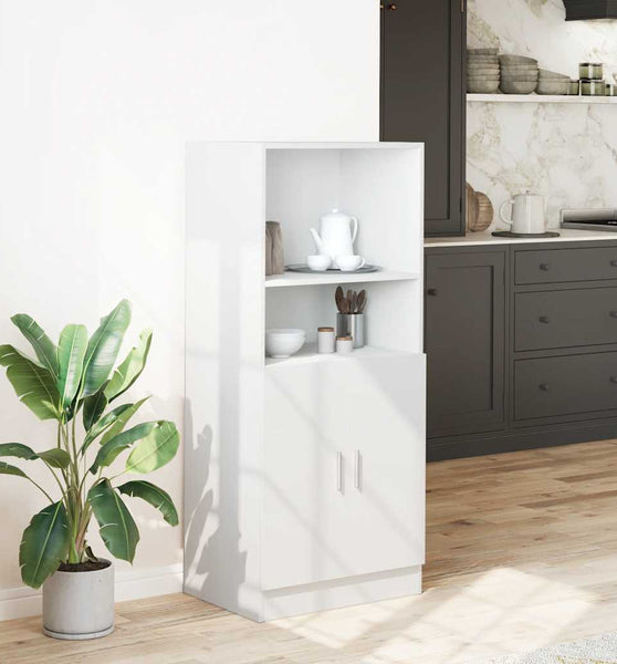 Küchenschrank Weiß 57x41,5x131,5 cm Holzwerkstoff